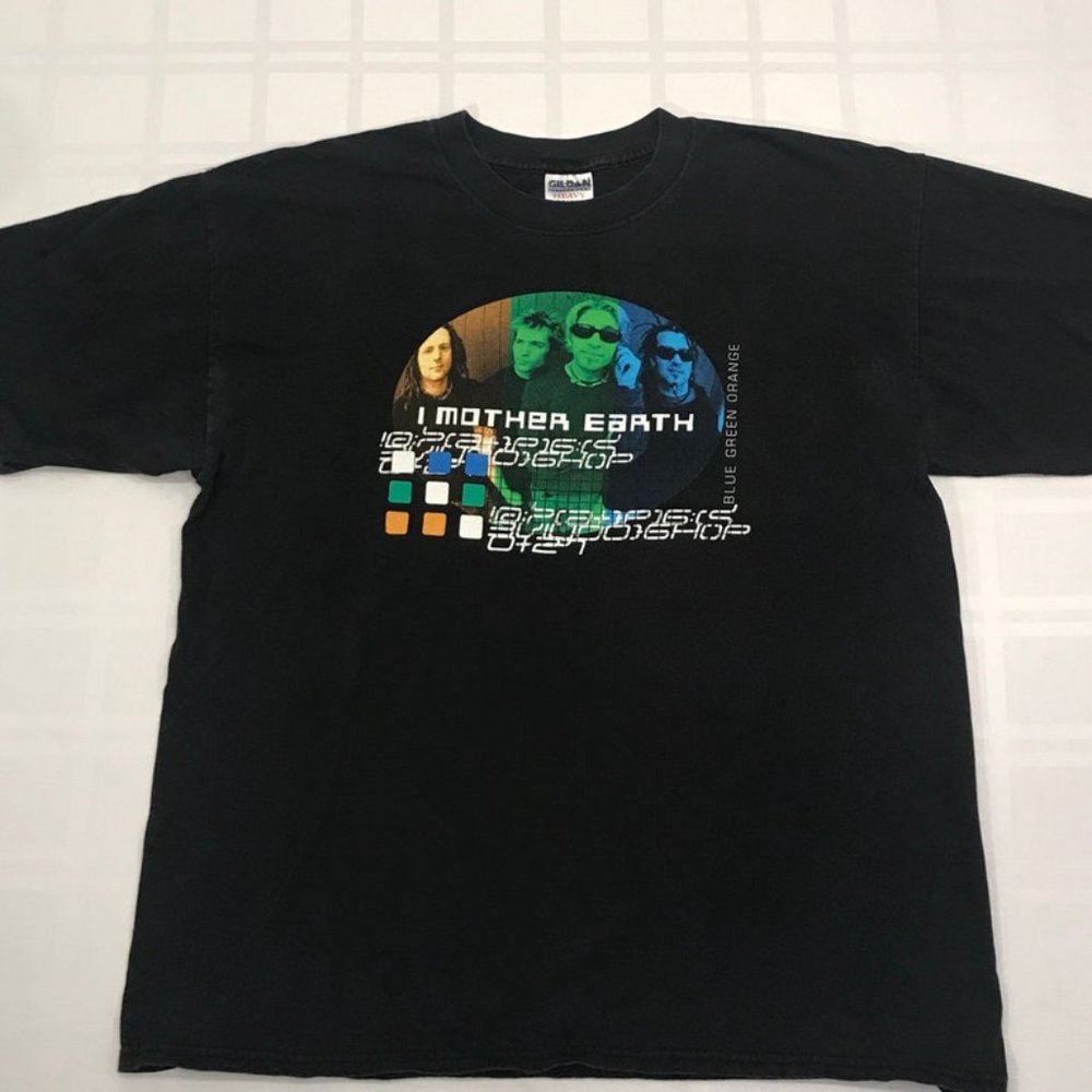 Vintage I Mother Earth Blue Green Orange Tour 1999 T Shirt Size XL